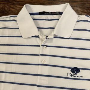 RLX Ralph Lauren Stripes Golf Polo Shirt‎ Men Large